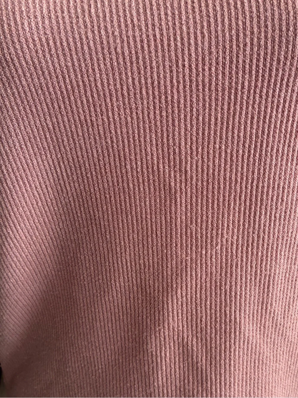 Madewell Ribbed Square-Neck Sweater in Dusty Mauve XS
